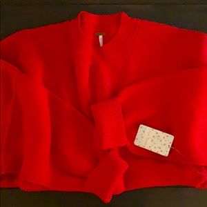 Free People Easy Street Tunic - Cherry Red